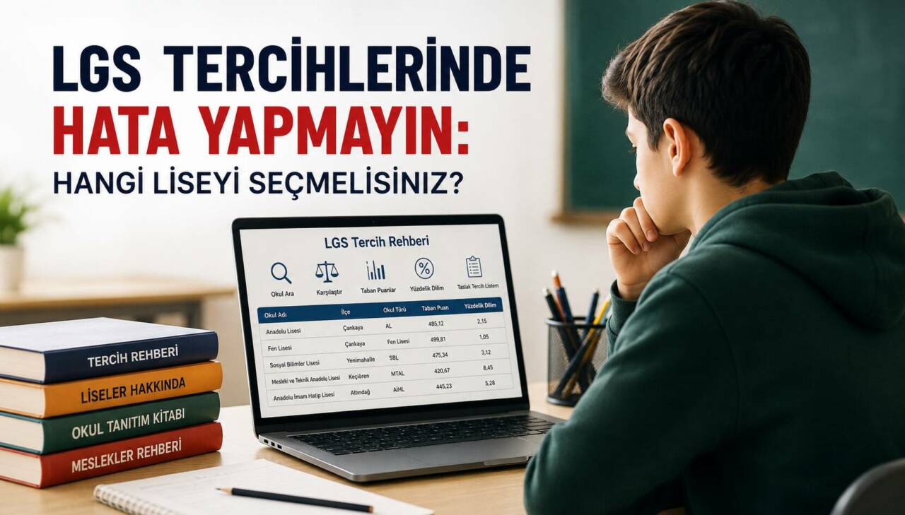 LGS tercih maratonu başlamadan önce Millî Eğitim Bakanlığı, öğrenci ve