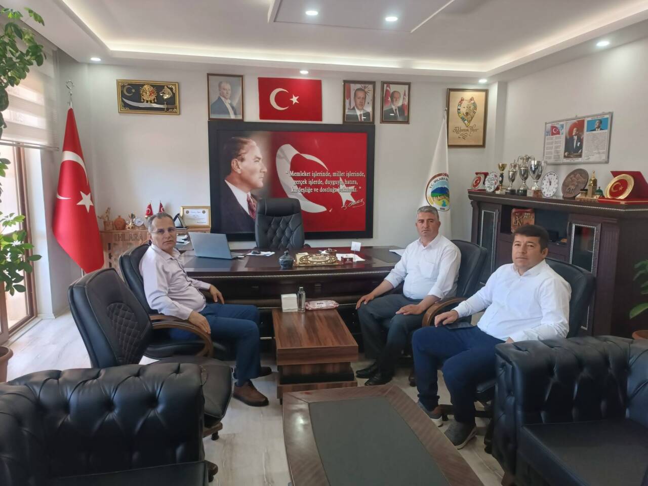 Enerya Aksaray İşletme Müdürü Murat Küçükkaptan, Ihlara Belediyesini ziyaret ederek