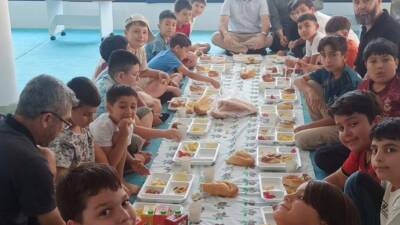 Sarıyahşi İlçe Müftülüğü tarafından Yaz Kur’an Kursu öğrencilerine yönelik kahvaltı