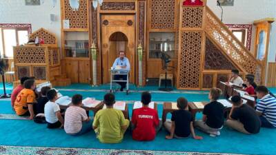 Sultanhanı İlçe Müftüsü Selman Çiloğlu, Sülüklü Camii Yaz Kur’an Kursu’nu
