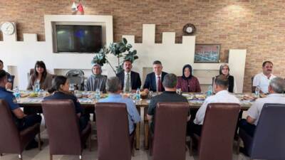 Sultanhanı Belediyesi tarafından Kaymakam Bilal Göksun onuruna veda yemeği programı