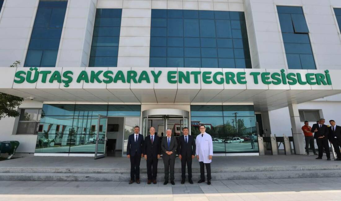 Aksaray Valisi Murat Duru, Organize Sanayi Bölgesi'nde faaliyet gösteren Sütaş