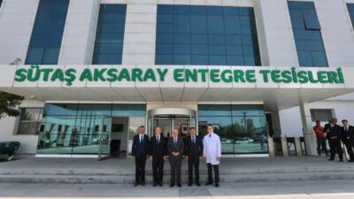Aksaray Valisi Murat Duru, Organize Sanayi Bölgesi'nde faaliyet gösteren Sütaş