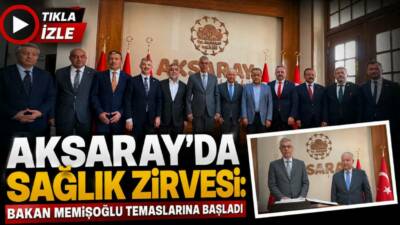 Sağlık Bakanı Prof. Dr. Kemal Memişoğlu, bir dizi ziyaret ve