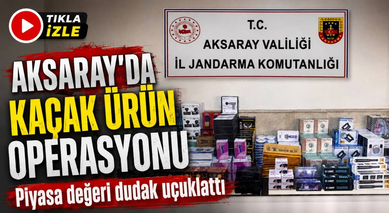 Aksaray İl Jandarma Komutanlığı ekipleri, kaçakçılıkla mücadele kapsamında düzenlediği operasyonla