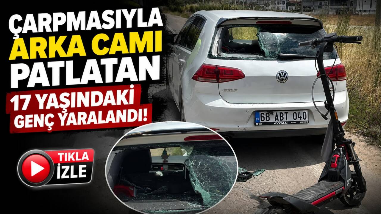Aksaray TOKİ 122. Cadde’de meydana gelen kazada, skuter kullanan 17