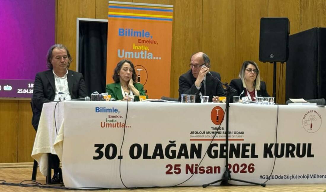 Tayfun Aydın, 32 yıldır şehrin ve ülkenin jeolojik çalışmalarına damga vurdu! TMMOB Jeoloji Mühendisleri Odası Genel Merkezi, 23 Haziran tarihinde gerçekleştirdiği