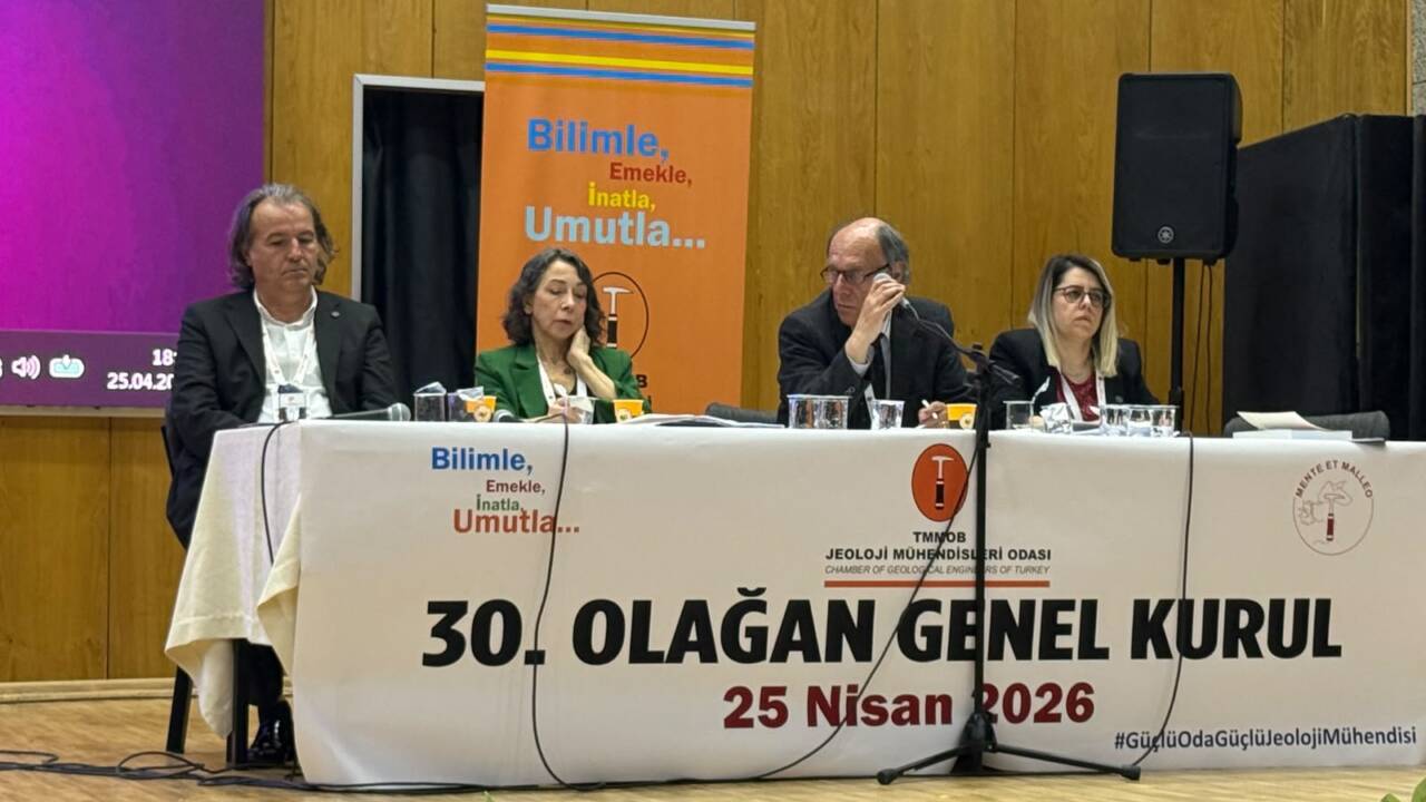 TMMOB Jeoloji Mühendisleri Odası Genel Merkezi, 23 Haziran tarihinde gerçekleştirdiği