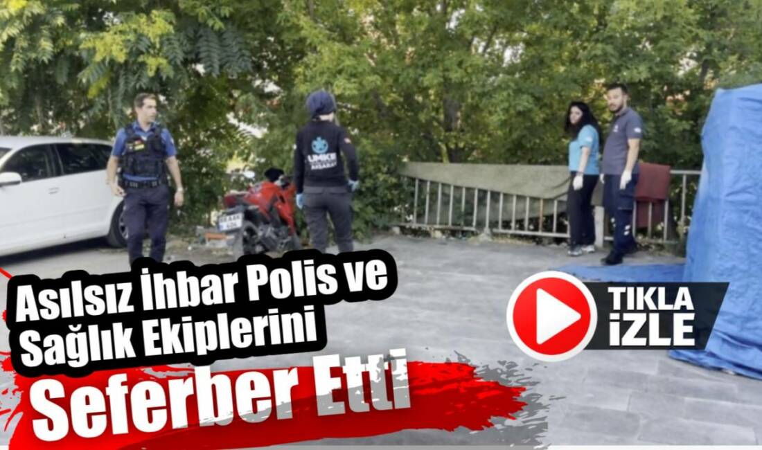 Aksaray’da Taşpazar Mahallesi’nde bir kişinin yerde hareketsiz yattığı yönündeki ihbar