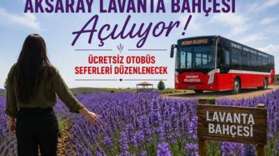 Aksaray Belediyesi, 11 Temmuz Cumartesi günü açılacak Lavanta Bahçesi için
