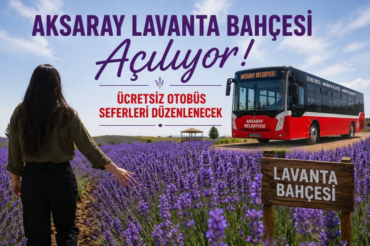 Aksaray Belediyesi, 11 Temmuz Cumartesi günü açılacak Lavanta Bahçesi için