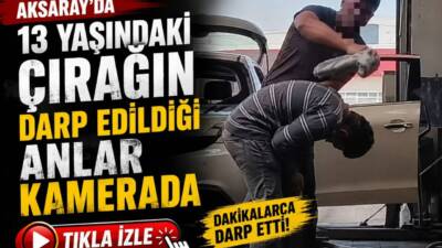 Aksaray Yeni Sanayi Sitesi’ndeki bir oto tamir dükkanında 13 yaşındaki
