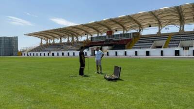  TFF çim zemin uzmanının yaptığı incelemede Dağılgan Stadyumu’nun çim kalitesi,
