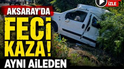 Aksaray-Konya kara yolunda otomobilin kontrolden çıkarak takla attığı kazada 2