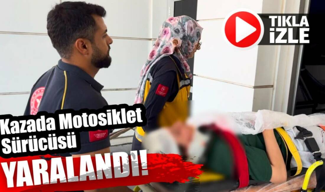 Kazada motosiklet sürücüsü yaralandı! Aksaray’da Çoğlaki Kavşağı’nda motosiklet ile otomobilin karıştığı trafik kazasında 18