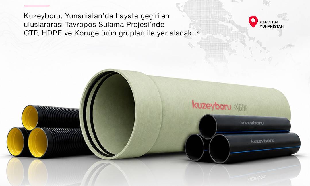 Kuzeyboru’dan Yunanistan’da 3,9 milyon dolarlık proje! Aksaray OSB’de üretim yapan Kuzeyboru, Yunanistan’daki Tavropos Sulama Projesi başta