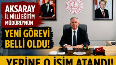 Aksaray İl Millî Eğitim Müdürü Metin Alpaslan'ın görev yeri değişti.