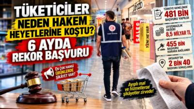 2026’nın ilk altı ayında tüketici hakem heyetlerine 481 bin 613
