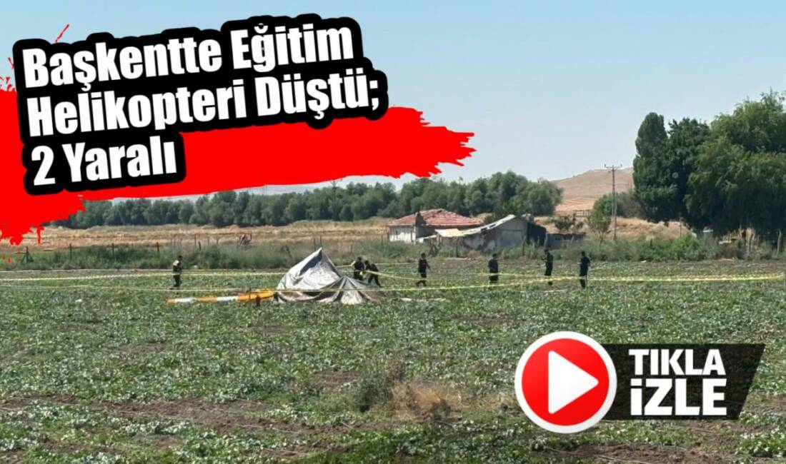 Başkentte eğitim helikopteri düştü: “2 yaralı” Ankara'da eğitim helikopterinin düşmesi sonucu 2 kişi yaralandı.