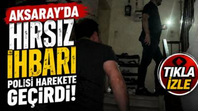 Aksaray’ın Hamidiye Mahallesi’nde bir vatandaşın “Kapımı zorladılar, binada hırsız var”