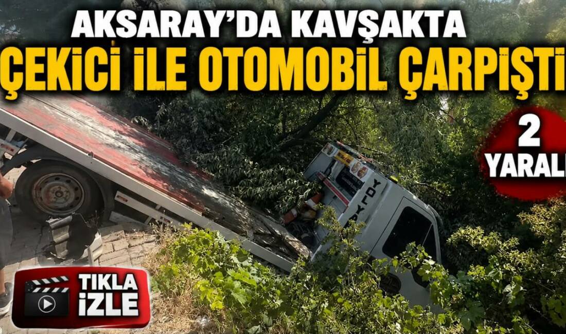 Aksaray’da Kavşakta Çekici ile Otomobil Çarpıştı: 2 Yaralı Aksaray’da Hamidiye Mahallesi’nde çekici ile otomobilin kavşakta çarpışması sonucu 2