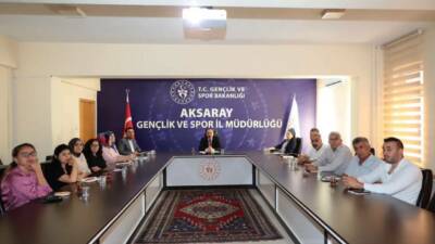 Aksaray Gençlik ve Spor İl Müdürü Aslan Yıldız başkanlığında düzenlenen