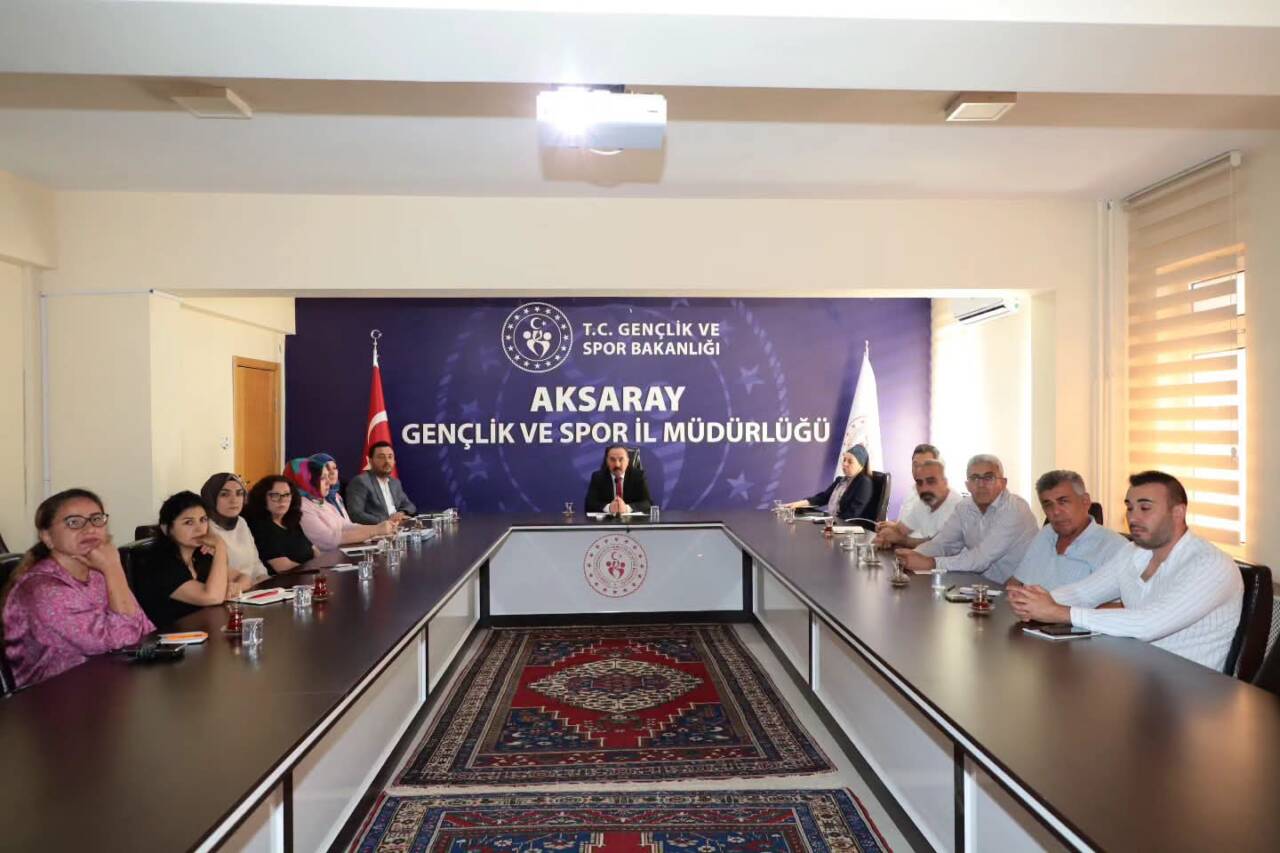 Aksaray Gençlik ve Spor İl Müdürü Aslan Yıldız başkanlığında düzenlenen
