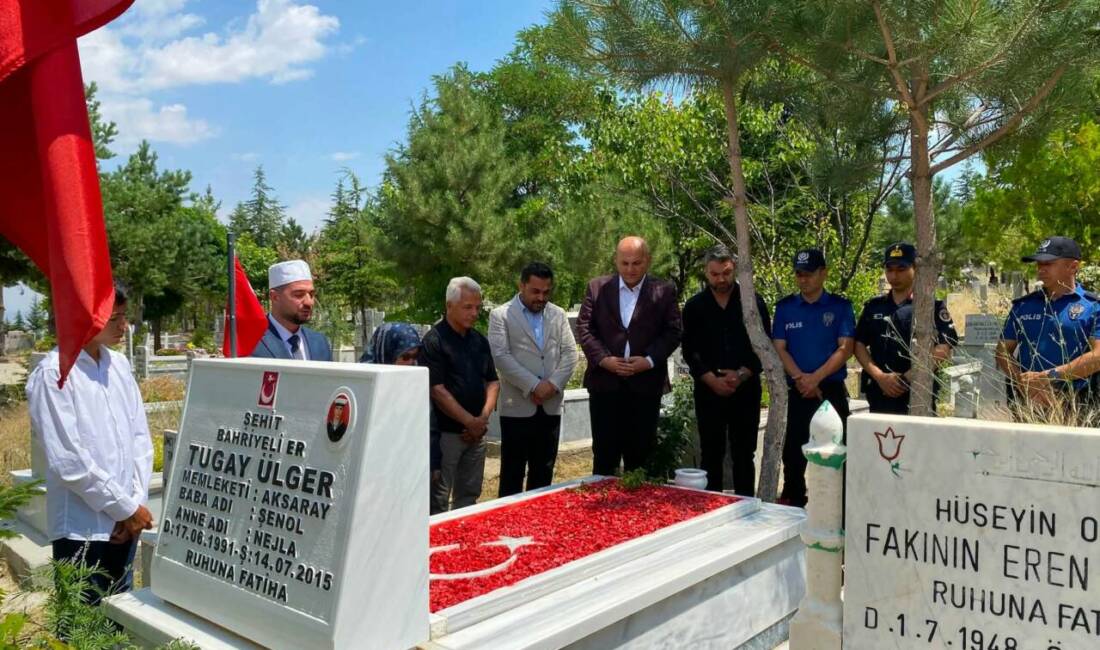Şehit Tugay Ülger, şehadetinin yıl dönümünde dualarla anıldı Ağaçören’de şehit Tugay Ülger, şehadetinin yıl dönümünde düzenlenen programla dualarla
