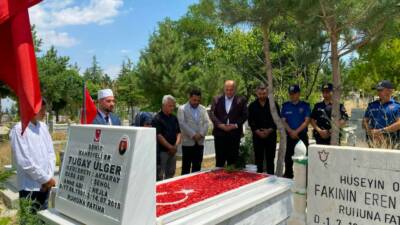 Ağaçören’de şehit Tugay Ülger, şehadetinin yıl dönümünde düzenlenen programla dualarla