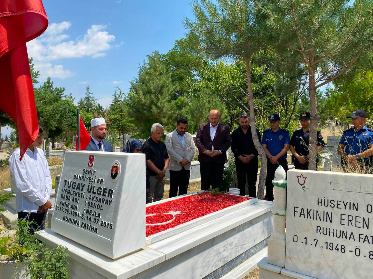 Ağaçören’de şehit Tugay Ülger, şehadetinin yıl dönümünde düzenlenen programla dualarla