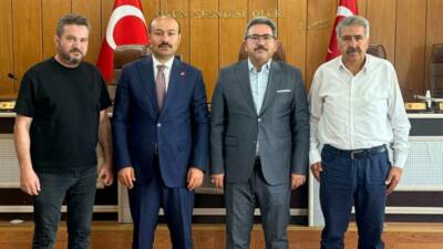 Aksaray İl Genel Meclis Başkanı Latif Ağır, Güzelyurt Kaymakamı Süleyman