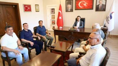 Alanya Aksaraylılar Platformu Başkanı Yavuz Yıldırım başkanlığındaki heyet, Antalya'nın Gazipaşa