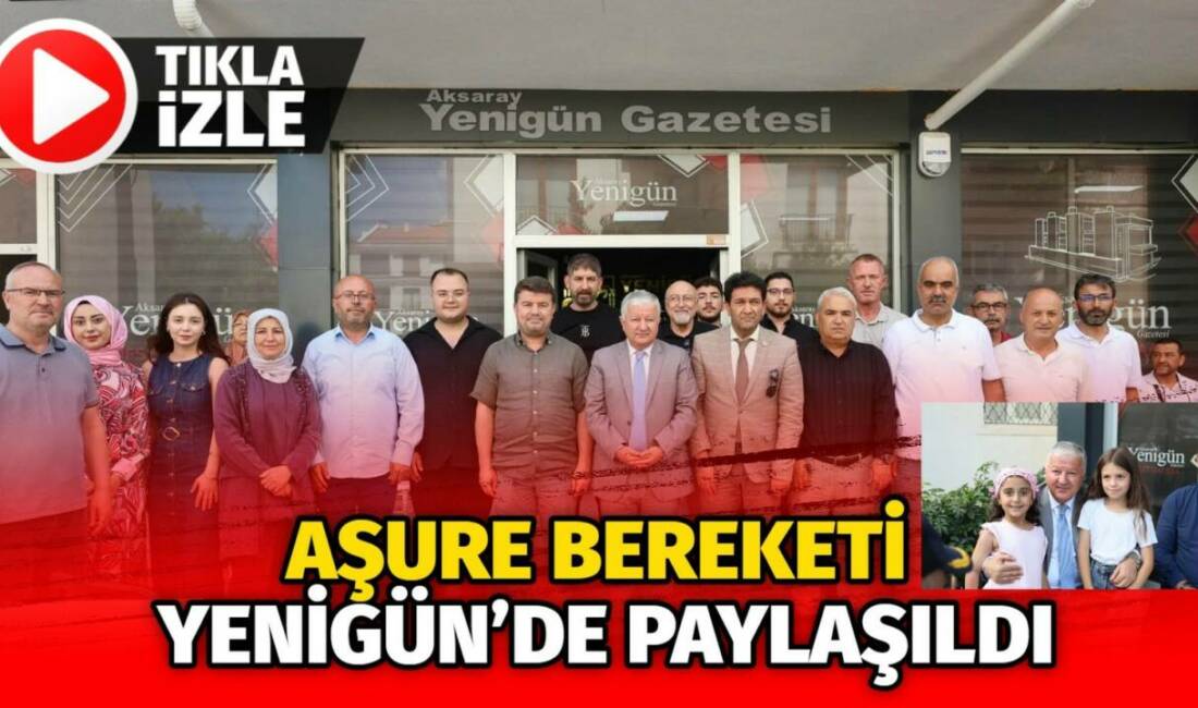 Aşure Bereketi Yenigün’de Paylaşıldı Aksaray’da Aşure Günü dolayısıyla Yenigün Gazetesi tarafından düzenlenen program, yoğun