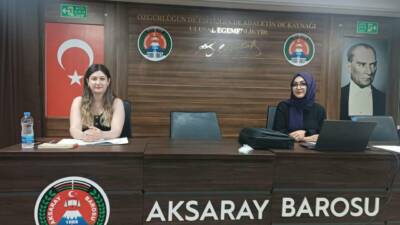 Aksaray Barosu tarafından düzenlenen eğitim programında, stajyer avukatlara Çocuk Teslimi