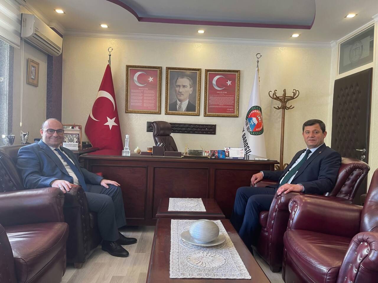 Görev yeri değişikliği dolayısıyla veda ziyaretlerini sürdüren Aksaray 5. Asliye