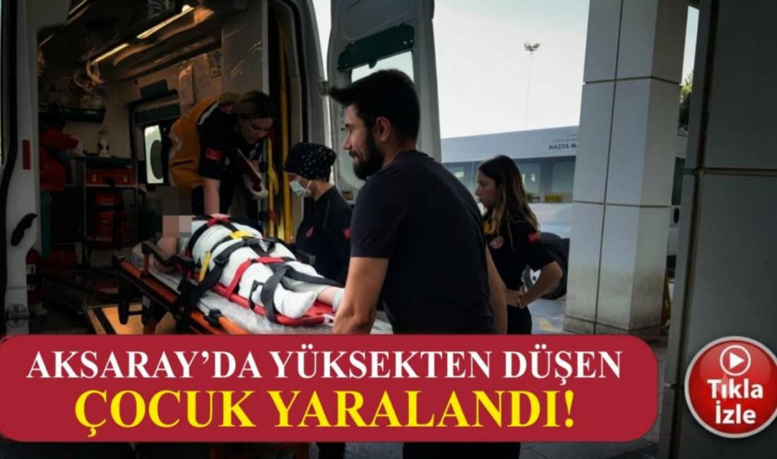 Aksaray’da bir camide meydana gelen kazada, yaklaşık 2 metre yükseklikten