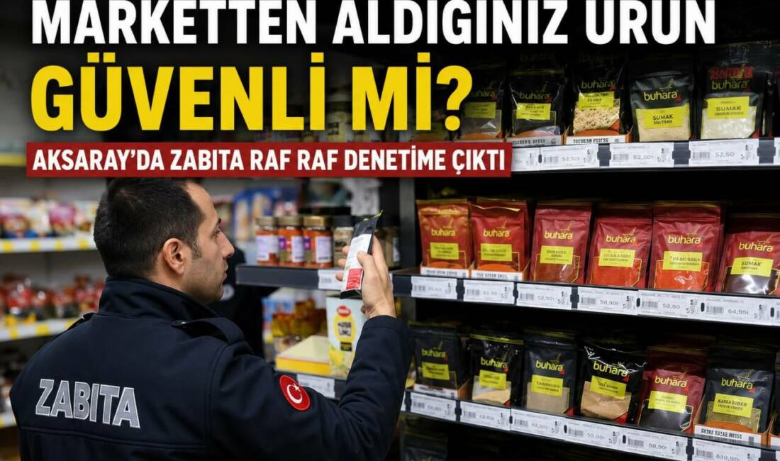 Marketten Aldığınız Ürün Güvenli Mi? Aksaray’da Zabıta Raf Raf Denetime Çıktı Aksaray Belediyesi Zabıta ekipleri, kent genelindeki marketlerde kapsamlı denetim gerçekleştirdi.