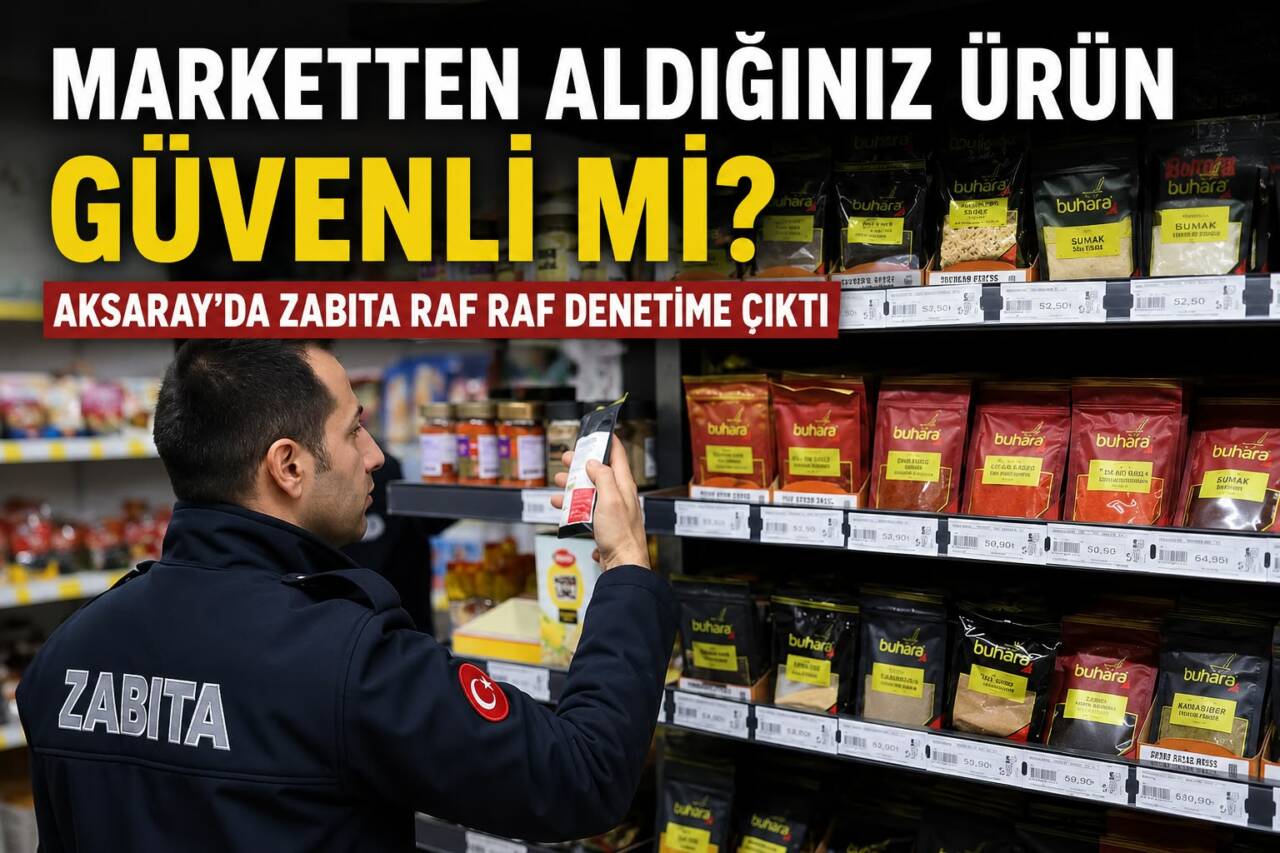 Aksaray Belediyesi Zabıta ekipleri, kent genelindeki marketlerde kapsamlı denetim gerçekleştirdi.
