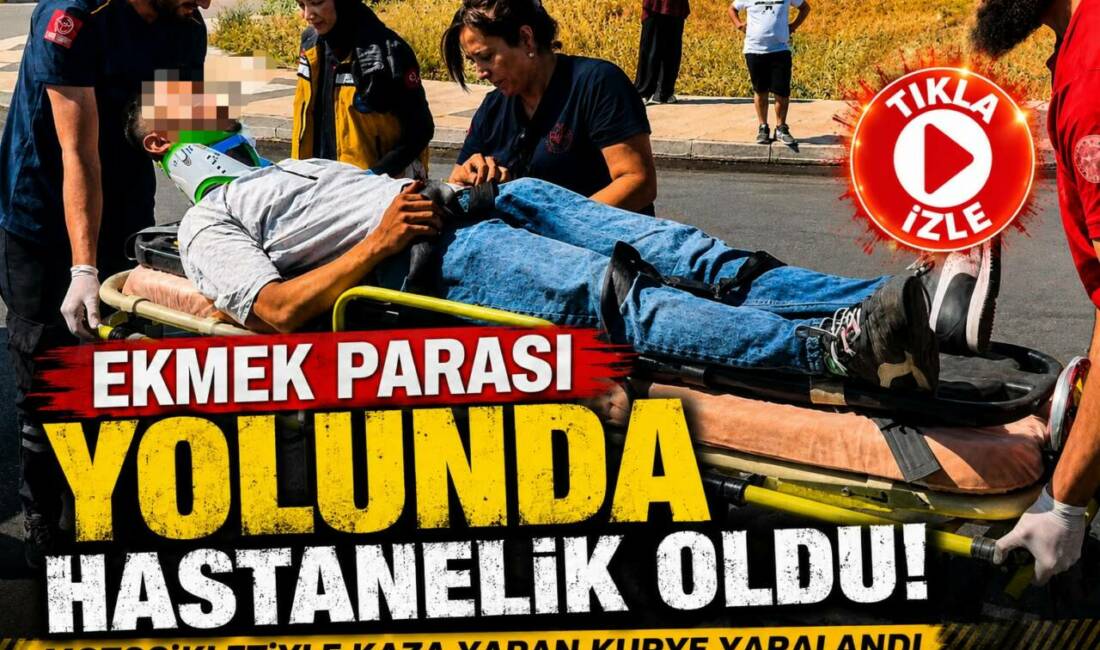 Aksaray’da motosikletiyle seyir halindeyken direksiyon hakimiyetini kaybeden kurye yaralandı.