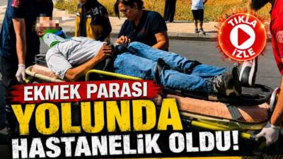 Aksaray’da motosikletiyle seyir halindeyken direksiyon hakimiyetini kaybeden kurye yaralandı.