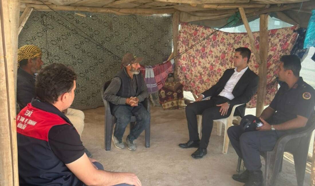 Eskil Kaymakamı Taha Soydaş, ilgili kurum amirleriyle birlikte Mimarsinan Mahallesi