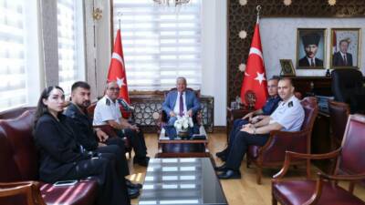 Aksaray Valisi Murat Duru, Jandarma Albay Abdurrahman Başbuğ ile Jandarma