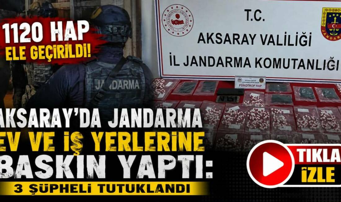 Aksaray’da Jandarma Ev ve İş Yerlerine Baskın Yaptı:3 Şüpheli Tutuklandı Aksaray’da jandarmanın düzenlediği uyuşturucu operasyonunda 3 şüpheli gözaltına alındı. Operasyonda