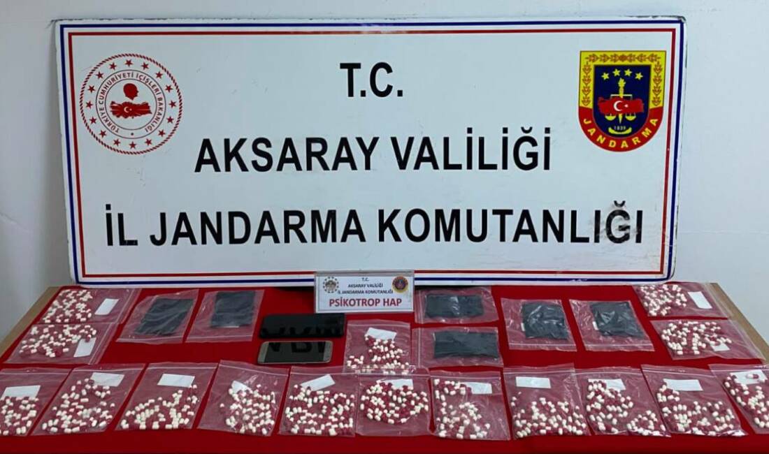 Aksaray’da jandarmanın düzenlediği uyuşturucu operasyonunda