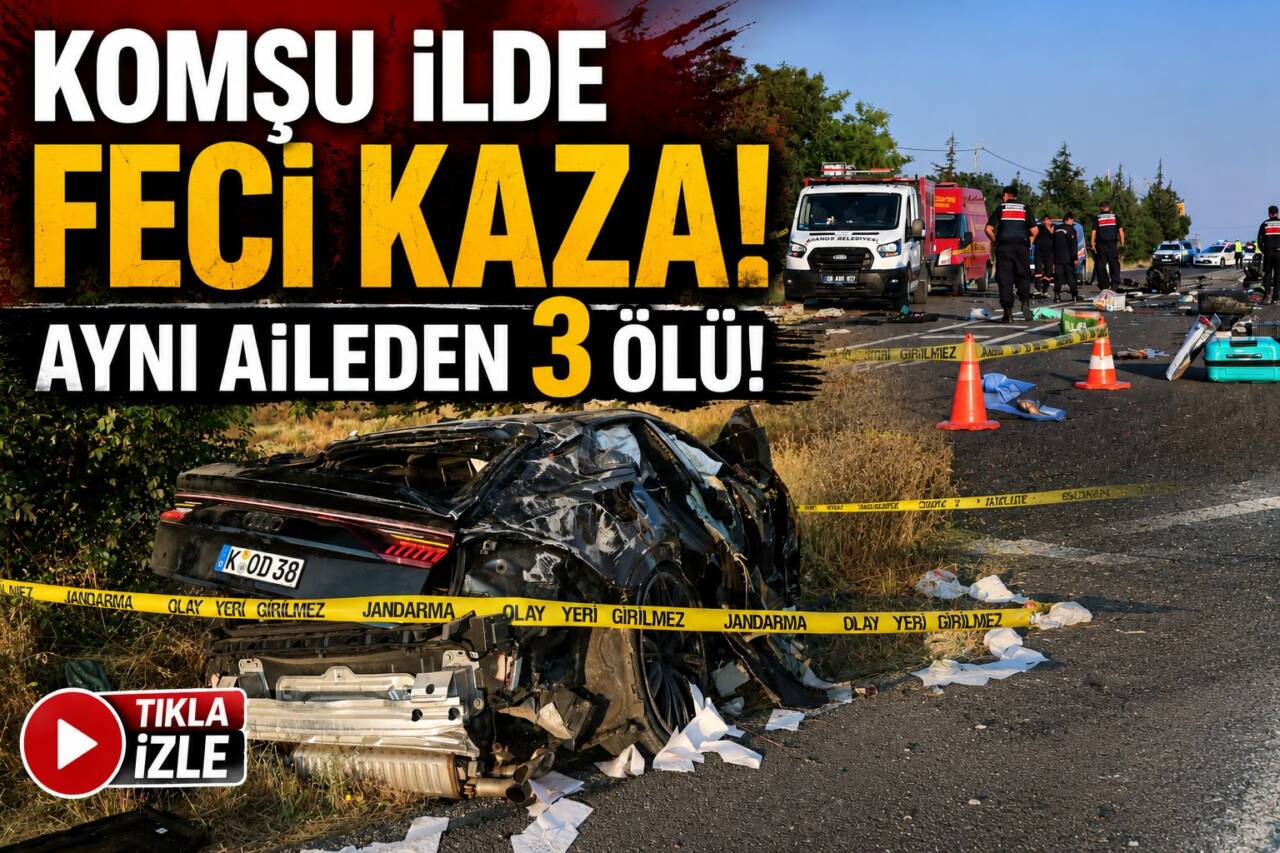Nevşehir'de otomobilin takla atması sonrası meydana gelen trafik kazasında 3