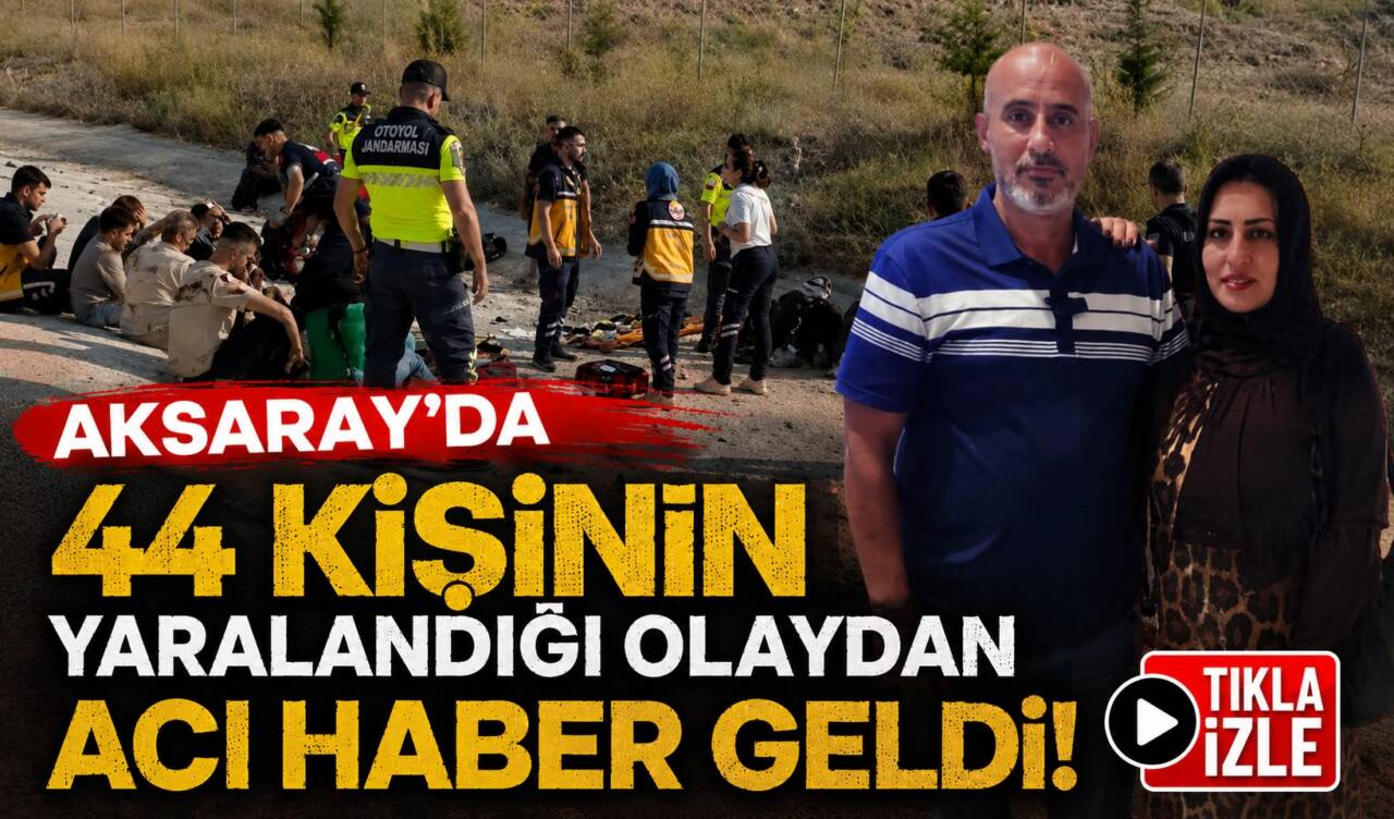 Aksaray’da İstanbul’dan Irak’a gitmekte olan yolcu otobüsünün şarampole uçması sonucu