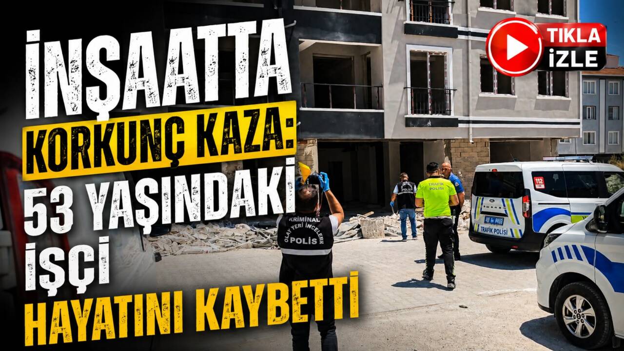 Aksaray’ın Sultanhanı ilçesinde yapımı süren bir inşaatta merdivenlerden düşerek ağır