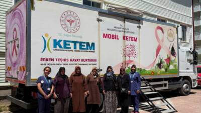 Ağaçören’de hizmet vermeye başlayan Mobil KETEM Tırı ile yaş gruplarına