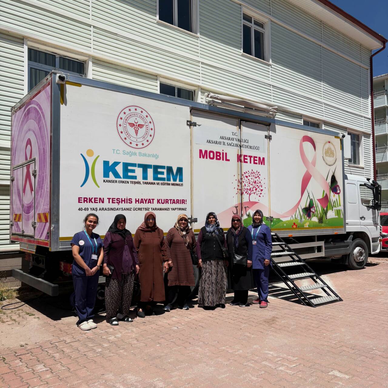 Ağaçören’de hizmet vermeye başlayan Mobil KETEM Tırı ile yaş gruplarına