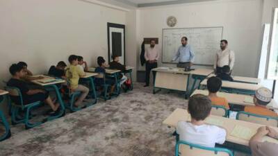 Sultanhanı İlçe Müftüsü Selman Çiloğlu, İlçe Vaizi Abdullah Çelik ile